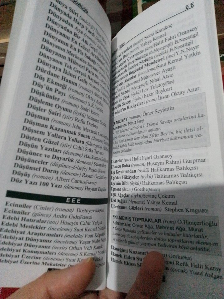 Eserler Sözlüğü Roman Özetleri Kitabı - Görsel 3