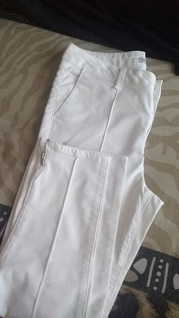 36 Beden beyaz Renk Beyaz pantolon