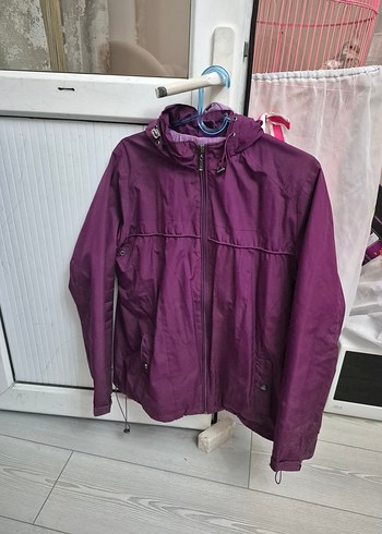 Mor Midi Kadın Ceket Fermuarlı - Görsel 2