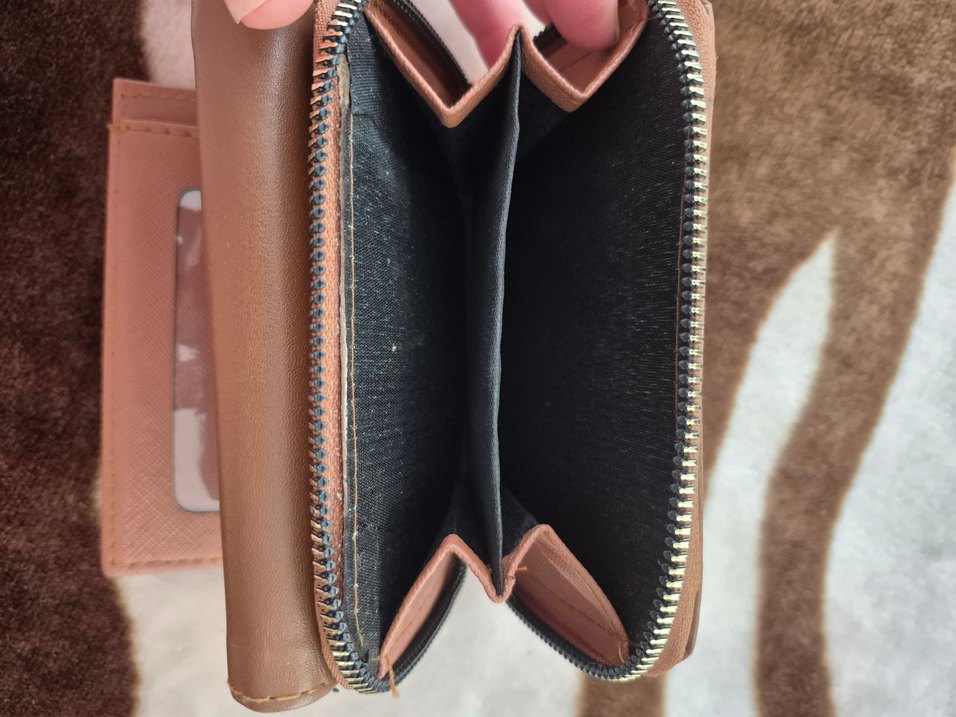 Kahverengi Deri Kadın Cüzdanı - Görsel 3