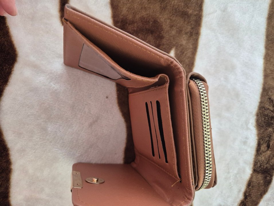 Kahverengi Deri Kadın Cüzdanı - Görsel 4