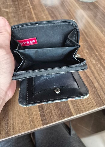 Desenli Fermuarlı Kadın Cüzdanı - Görsel 5