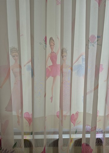 lisanslı barbi çocuk odası tül - Görsel 2