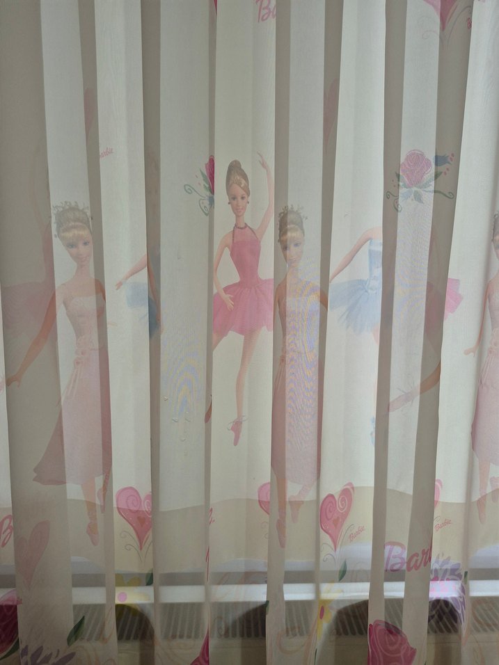 lisanslı barbi çocuk odası tül - Görsel 2