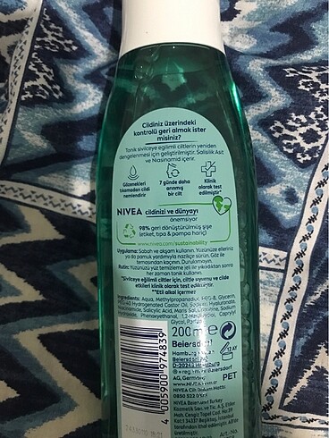 Nivea yüz toniği