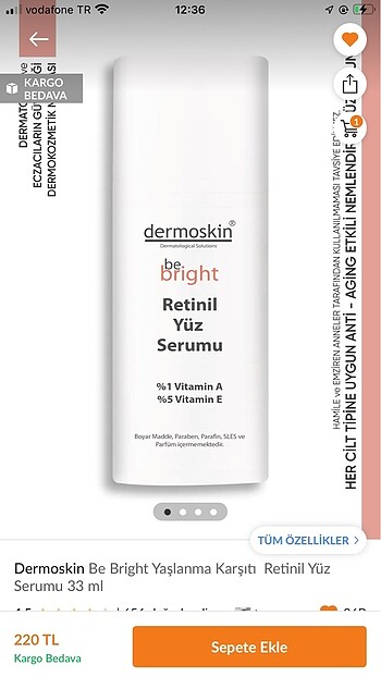 Retinil retinol serum