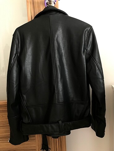 xs Beden siyah Renk Siyah deri biker ceket