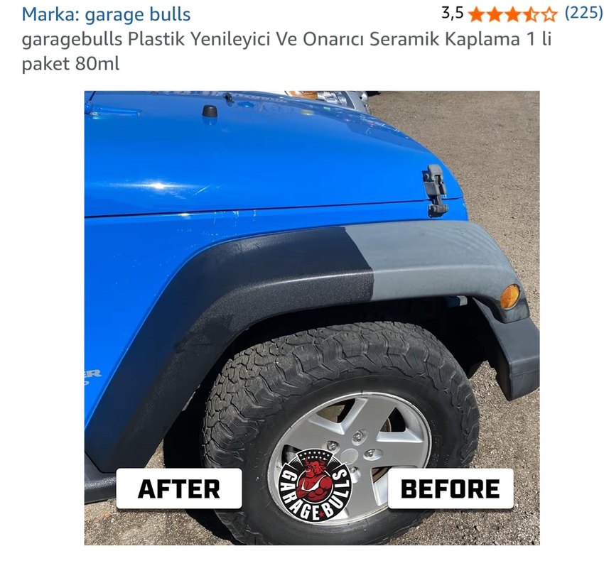 Garagebulls Plastik Yenileyici Ve Onarıcı Seramik Kaplama - Görsel 5