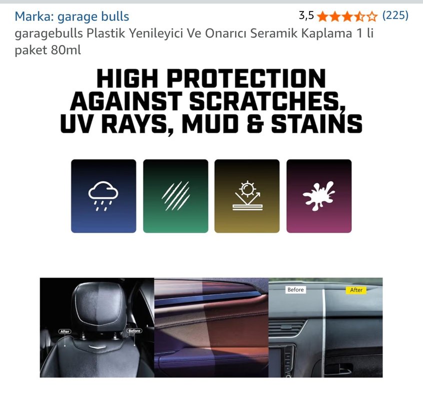 Garagebulls Plastik Yenileyici Ve Onarıcı Seramik Kaplama - Görsel 4