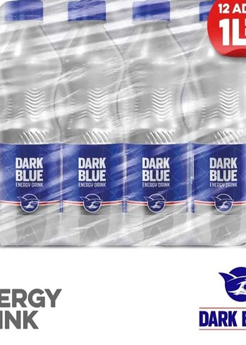 Dark Blue Enerji İçeceği, 1 lt (12'li Paket, 12 adet x 1 lt) - Görsel 4