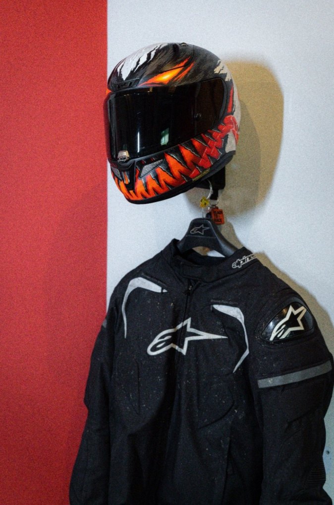 MOTOSİKLET KASK TUTUCU - Görsel 3