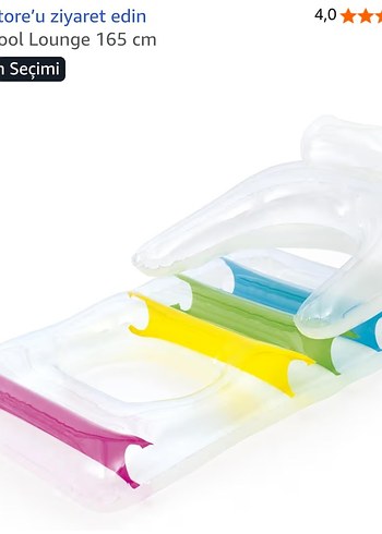 Bestway Kool Lounge 165 cm Şeffaf Deniz & Havuz Yatağı  Rahat - Görsel 4