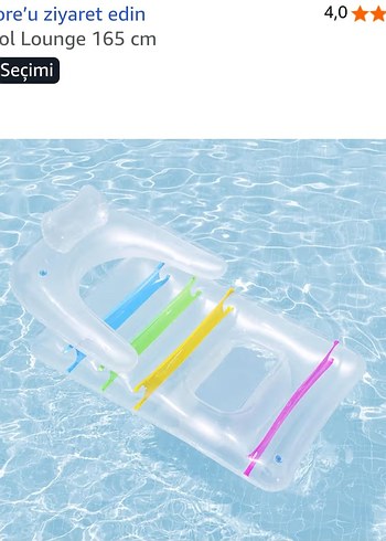 Bestway Kool Lounge 165 cm Şeffaf Deniz & Havuz Yatağı  Rahat - Görsel 3