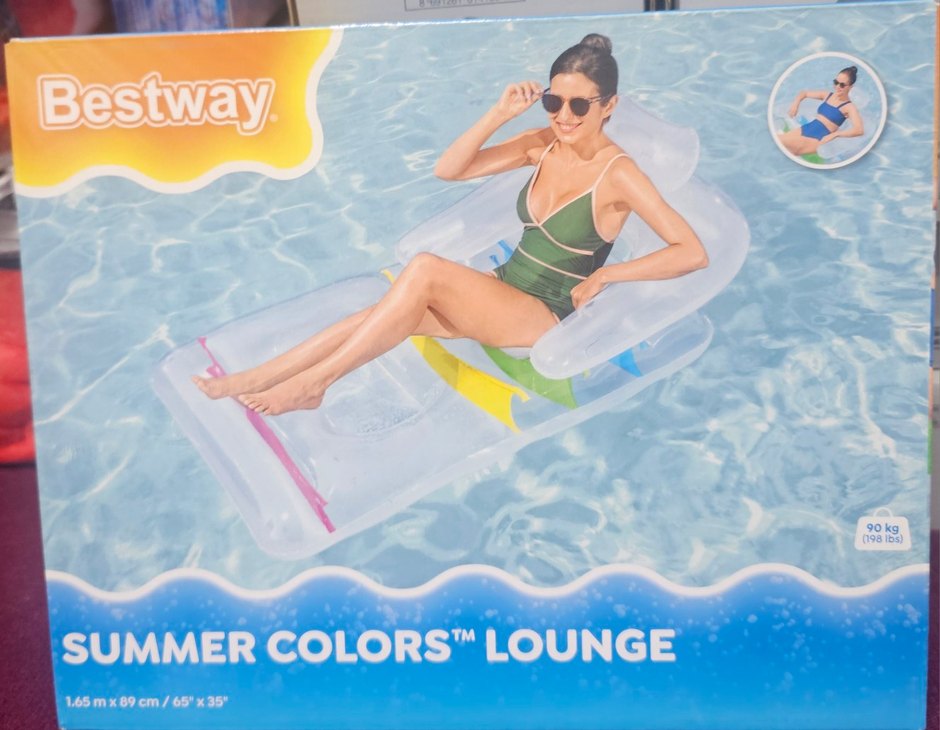 Bestway Kool Lounge 165 cm Şeffaf Deniz & Havuz Yatağı  Rahat - Görsel 5