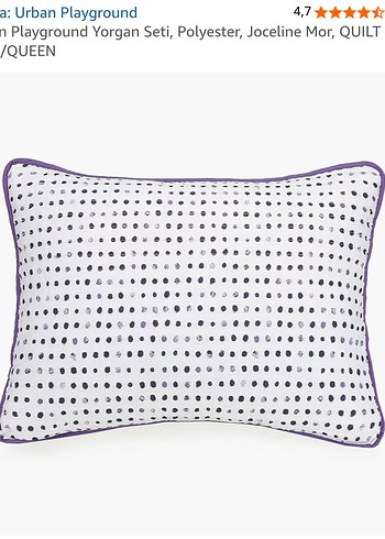 Lüks Mor Yorgan Seti - Urban Playground Joceline - Çift Kişilik - Görsel 2