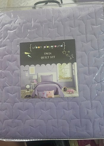 Lüks Mor Yorgan Seti - Urban Playground Joceline - Çift Kişilik - Görsel 4