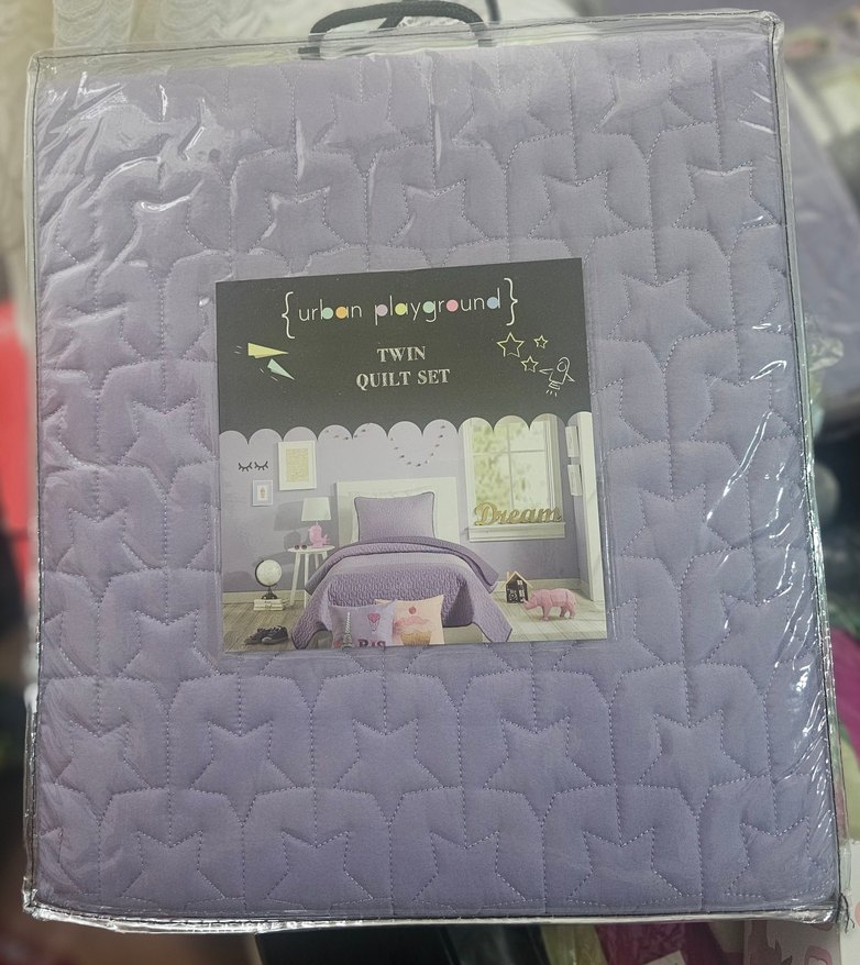 Lüks Mor Yorgan Seti - Urban Playground Joceline - Çift Kişilik - Görsel 4