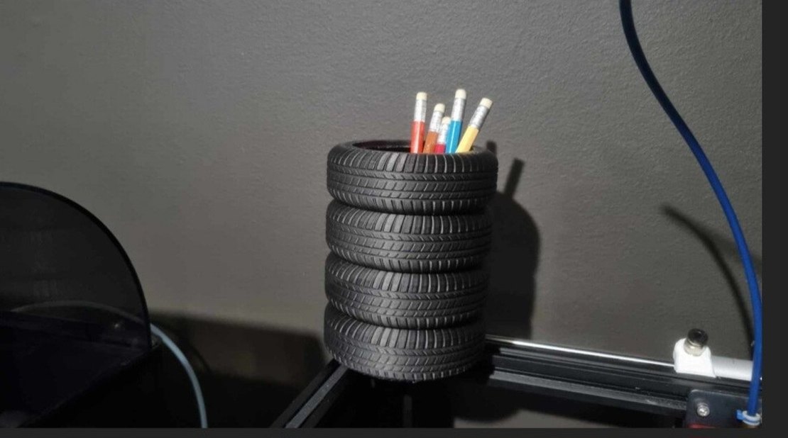 Lastik Tasarımlı Kalemlik - Araba Tutkunlarına Özel Hediye - Görsel 2