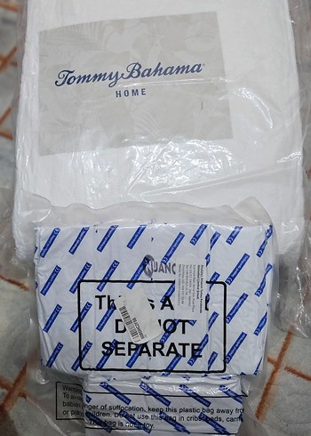 Tommy Bahama Lüks Yorgan & Yatak Örtüsü - %100 Pamuklu - Beyaz - Görsel 6