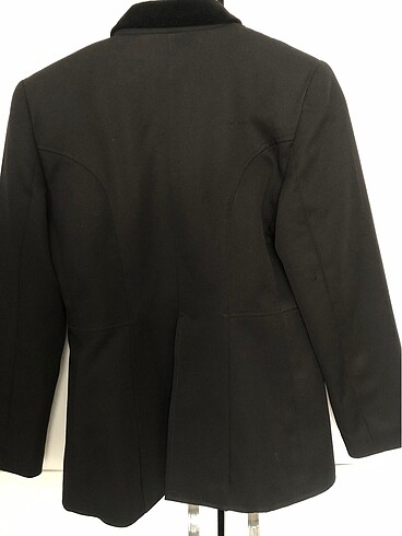 s Beden Siyah vatkalı blazer