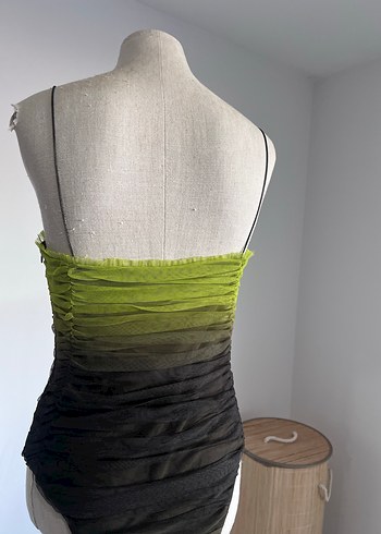 Pilili, body suit askılı bluz - Görsel 3