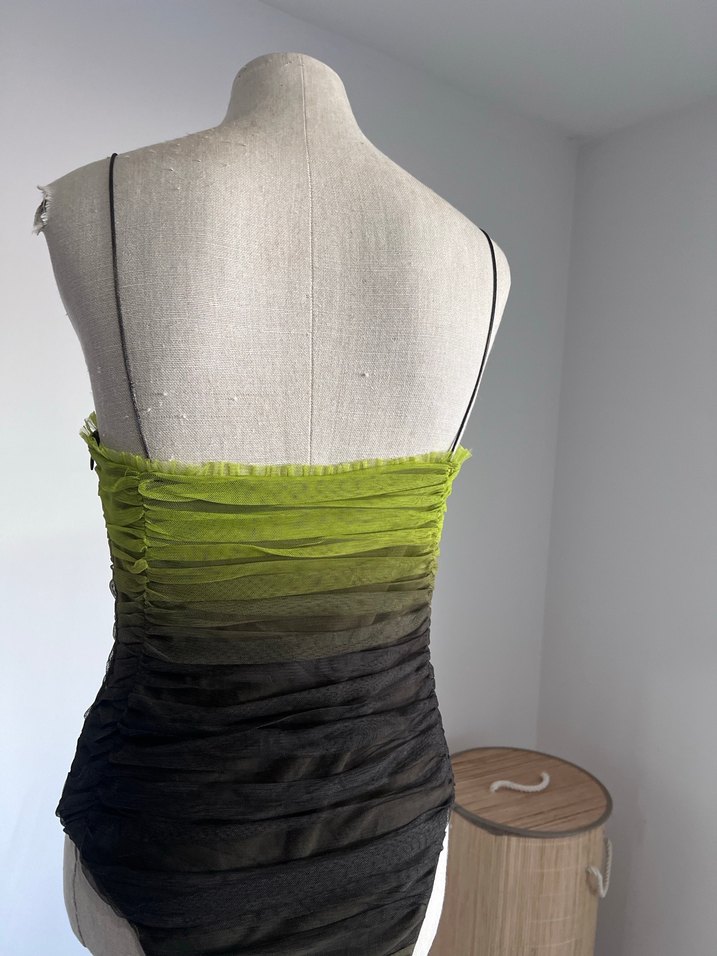 Pilili, body suit askılı bluz - Görsel 3