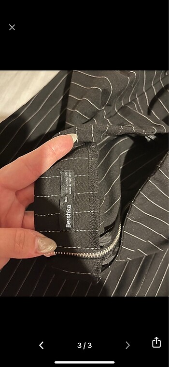 l Beden bershka straplez elbise
