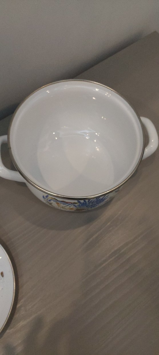 emaye tencere küçük boy yeni hiç kullanılmadı - Görsel 3