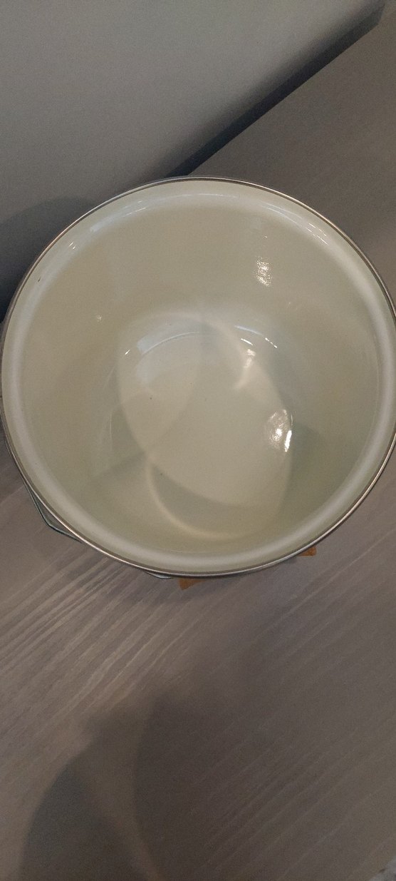 Çiçek ve Kelebek Desenli Emaye Bakraç büyük boy - Görsel 4