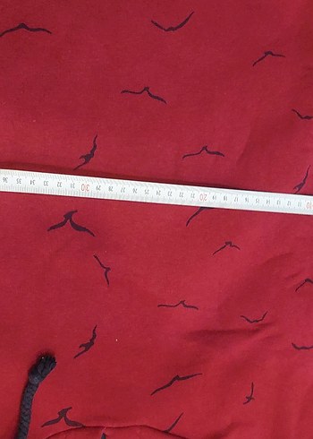 Bordo Kapüşonlu Kadın Sweatshirt - Görsel 4