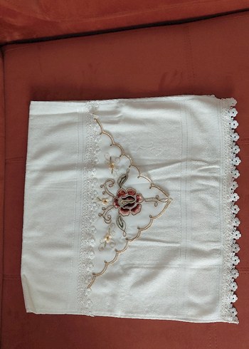 Nakışlı iğne oyalı Pastel renklerde havlular - Görsel 12