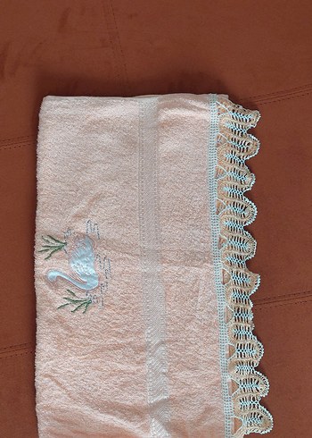 Nakışlı iğne oyalı Pastel renklerde havlular - Görsel 14
