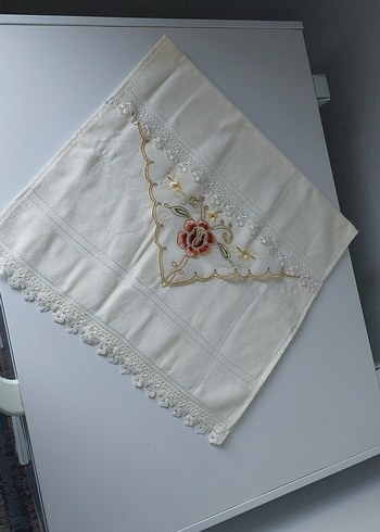 Nakışlı iğne oyalı Pastel renklerde havlular - Görsel 5