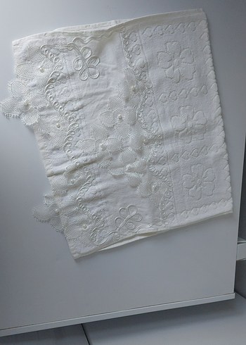 Nakışlı iğne oyalı Pastel renklerde havlular - Görsel 6