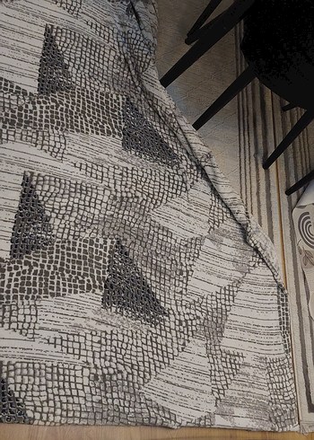 Gri Desenli kalın Halı örtüsü 4m² halı 160×230 1 adet fiyatıdır - Görsel 2