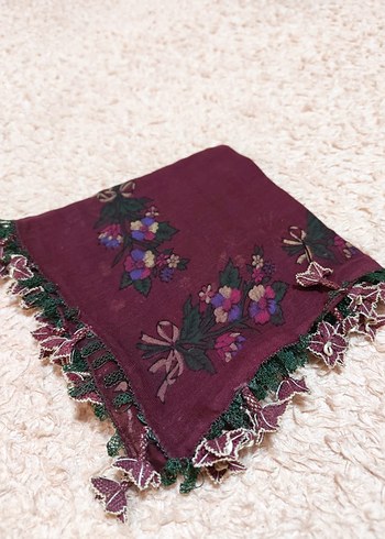 Nakışlı iğne oyalı Havlu - Görsel 7