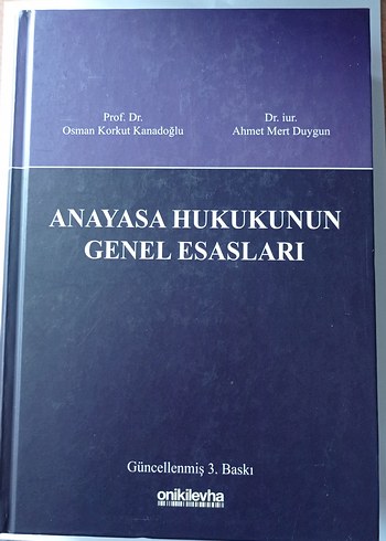 Anayasa Hukukunun Genel Esasları - Güncellenmiş 3. Baskı