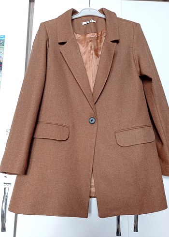 Diğer Kadın Kahverengi Düğmeli Blazer