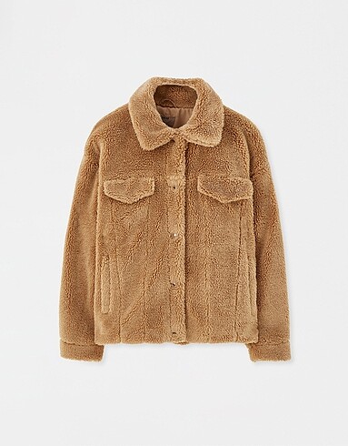 PULL&BEAR Peluş Mont