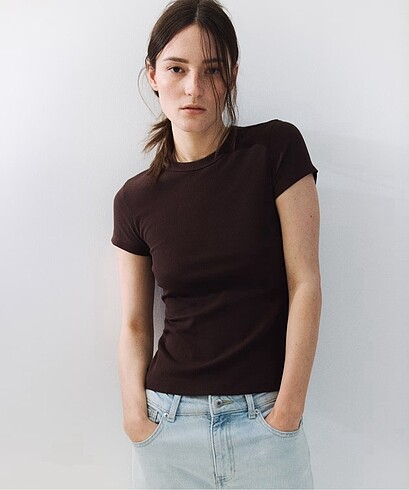 s Beden H&M Kahve Tshirt