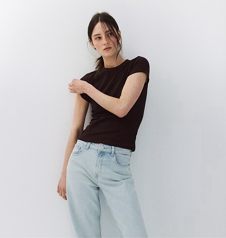 s Beden kahverengi Renk H&M Kahve Tshirt