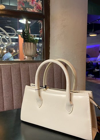 Diğer Zara Krem Deri Kadın Çanta
