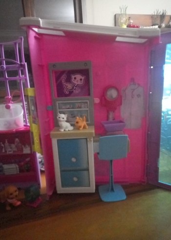 Barbie Pastel Pembe Oyun Evi - Görsel 9
