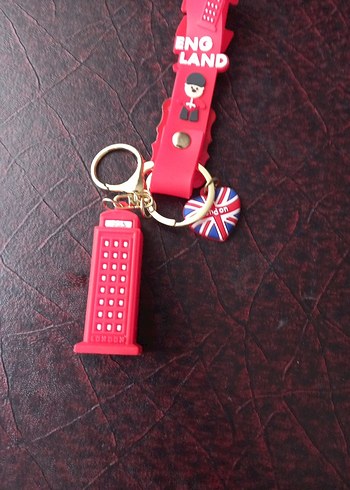 Kırmızı Rock Punk Kadın Anahtarlık londra - Görsel 5