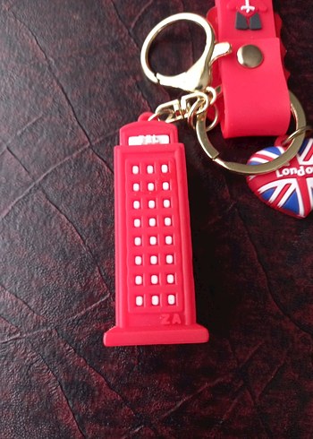 Kırmızı Rock Punk Kadın Anahtarlık londra - Görsel 4