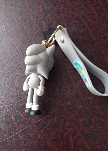 Gri Kayışlı Rock Punk Anahtarlık sonic - Görsel 3