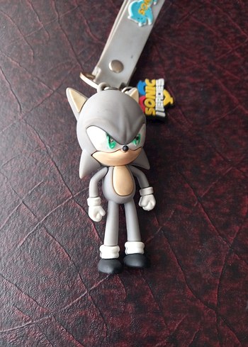 Gri Kayışlı Rock Punk Anahtarlık sonic - Görsel 2