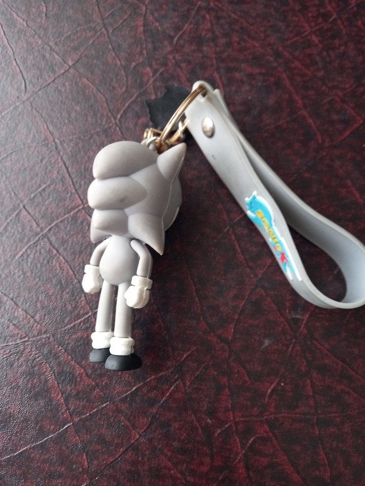 Gri Kayışlı Rock Punk Anahtarlık sonic - Görsel 3