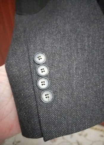 Fabrika yün ve pamuk ceket - Görsel 3