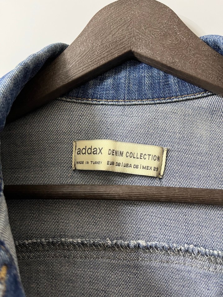 Addax Düğmeli Mavi Denim Kot Ceket - Görsel 2